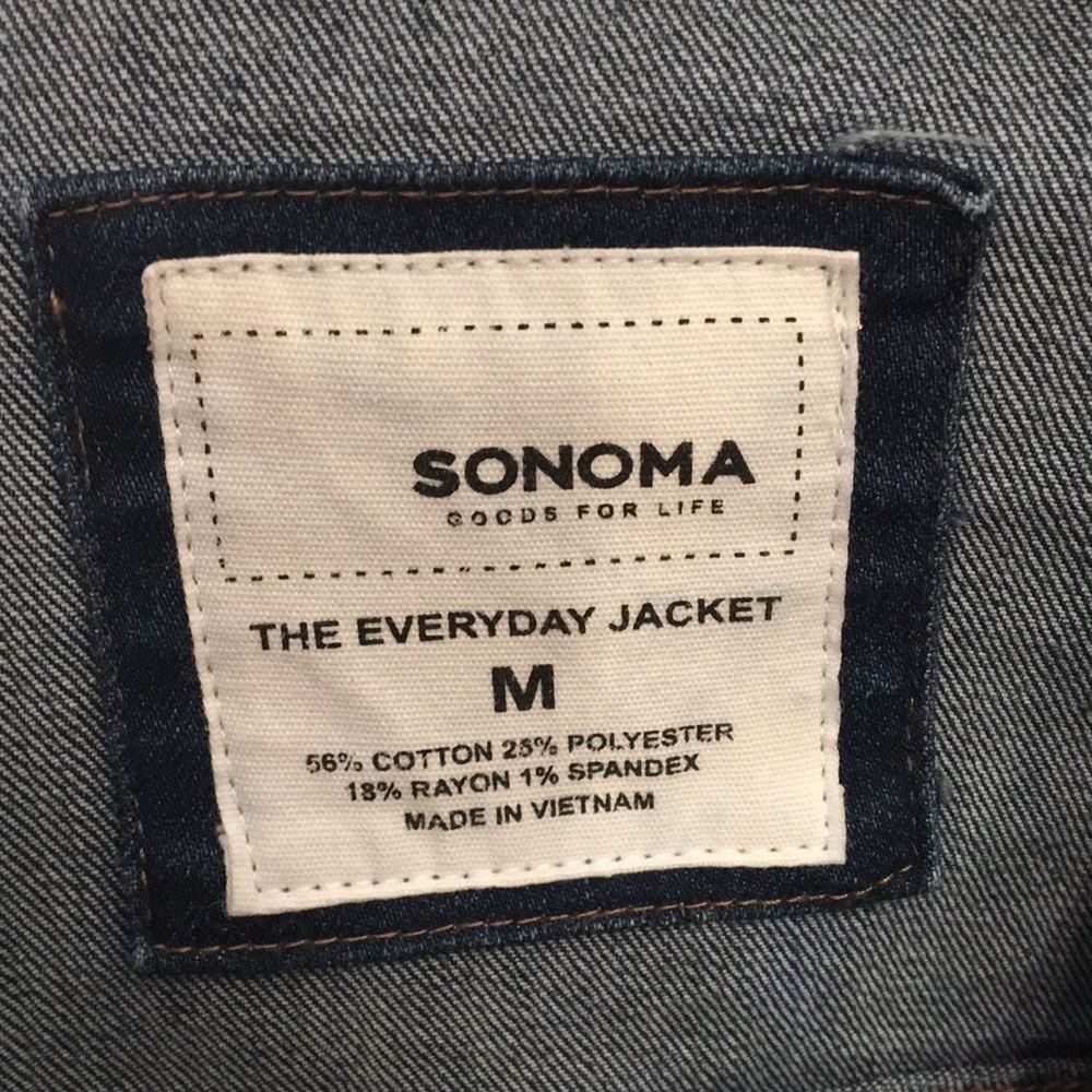 Sonoma Distressed Jean Jacket M - Picture 7 of 13
